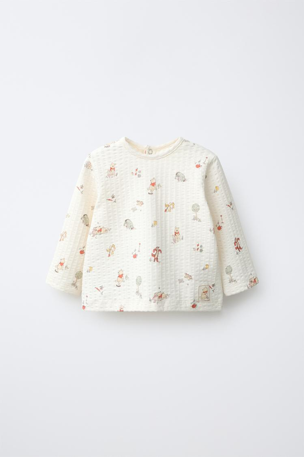 ZARA ЛОНГСЛИВ С ТЕКСТУРОЙ WINNIE THE POOH © DISNEY, РАЗНОЦВЕТНЫЙ