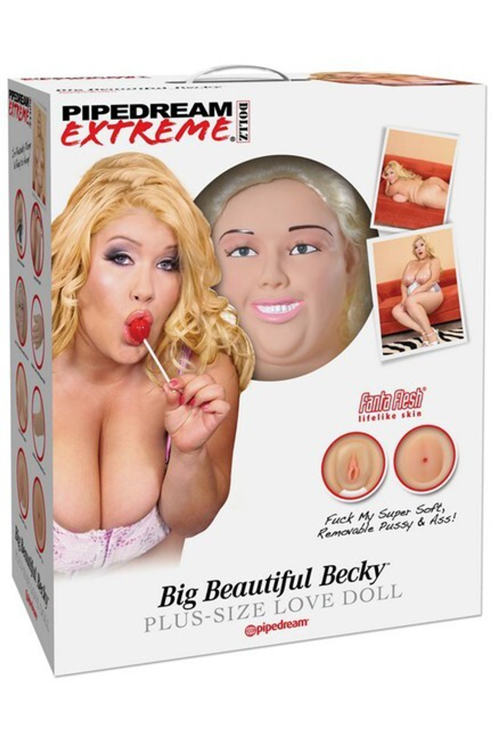 Пышная куколка с реалистичной вагиной Big Beautiful Becky (Цвет: светлокожая блондинка)