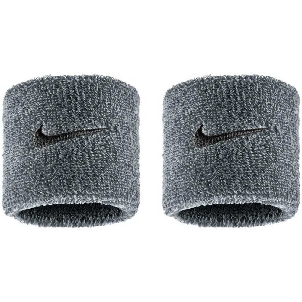 Теннисные напульсники Nike Swoosh 2P - cool grey/black