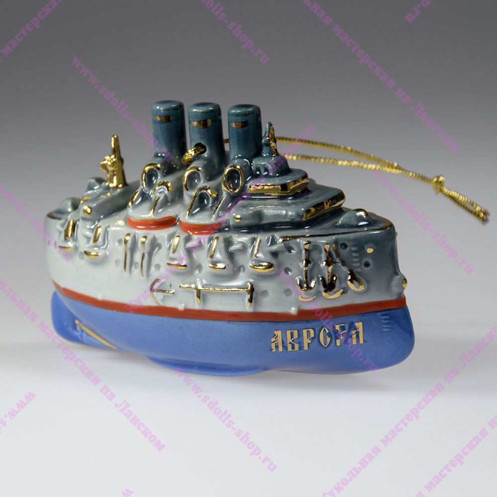Фарфоровая ёлочная игрушка Аврора