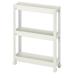 IKEA VESKEN  (ИКЕА ВЕСКЕН)  -  Тележка - белый 54x18x71 см