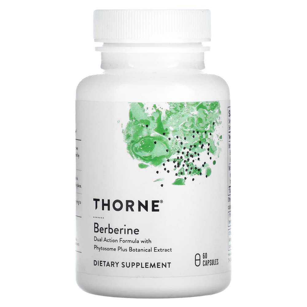 Thorne, берберин, 60 капсул