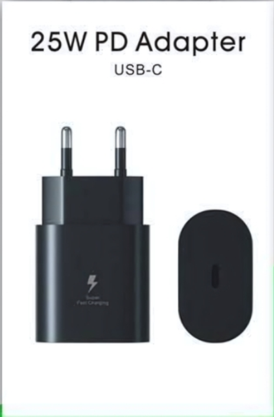 Зарядное устройство SAM S50 PD25W Type-C Black NO LOGO (реплика Samsung)