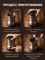 Кофемолка электрическая 500Вт, измельчитель для специй и орехов