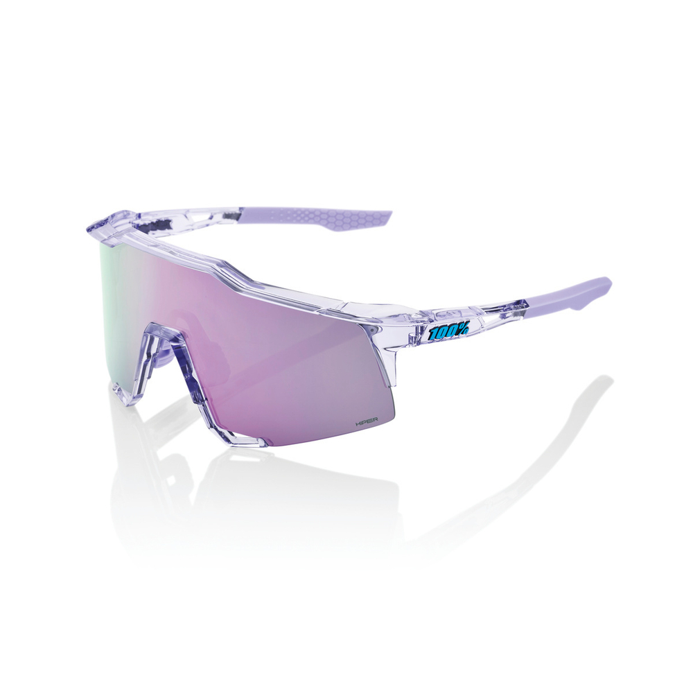 Спортивные очки с диоптриями 100% SPEEDCRAFT Polished Translucent Lavender - HiPER Lavender Mirror Lens