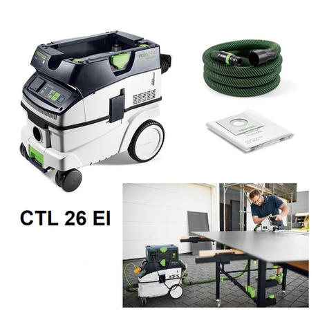 Пылеудаляющий аппарат Festool Cleantec CTL 26 EI 26 л, класс пыли L. Модель 2025 года 577898