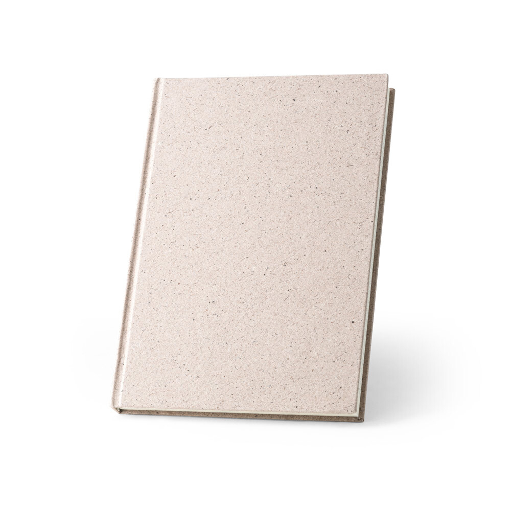 ORGANIC RIGID. Блокнот формата А5 с жесткой обложкой из органического слонового материала (95%)