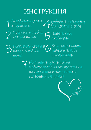 ИНСТРУКЦИЯ ПО УХОДУ