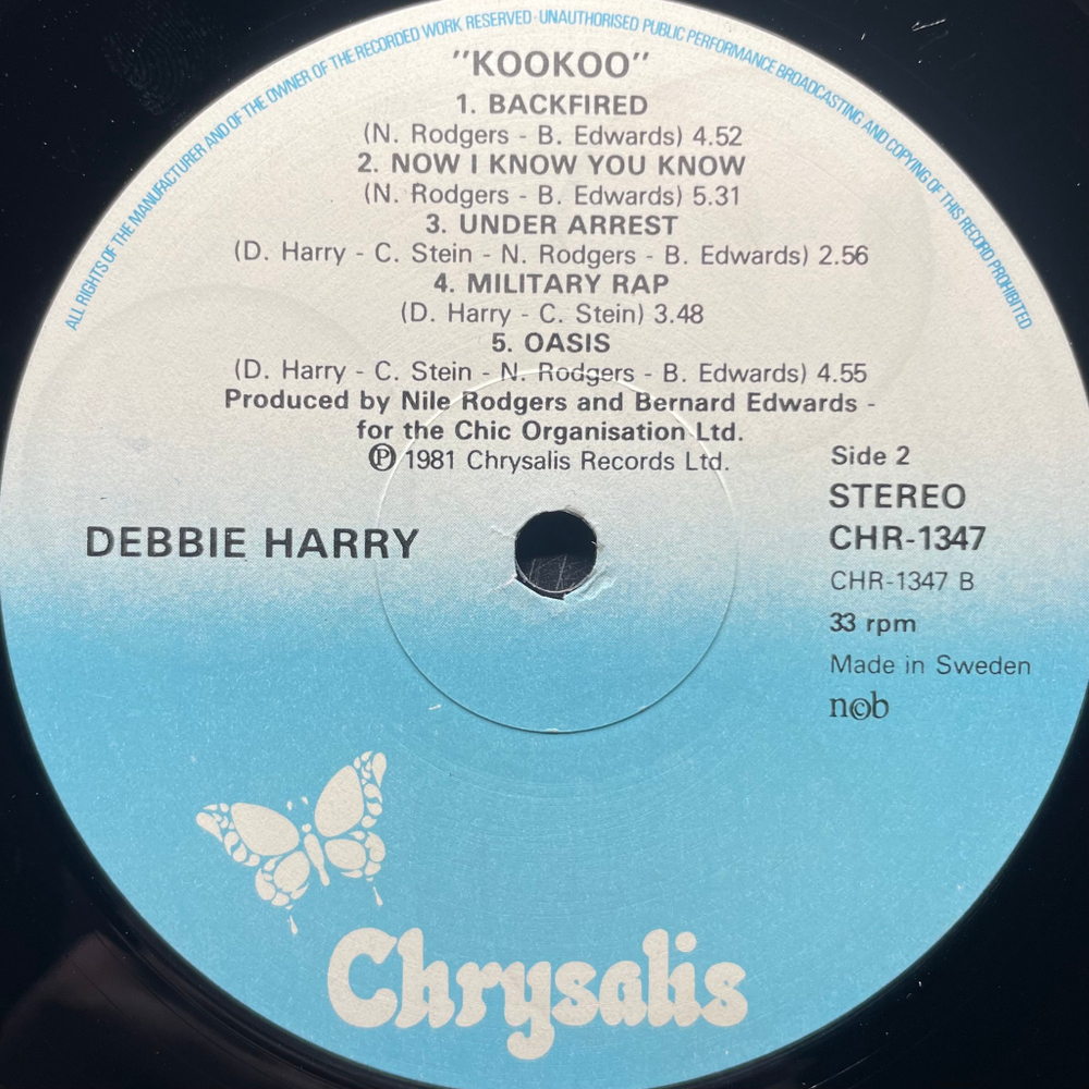 Debbie Harry - KooKoo (Скандинавия 1981г.)