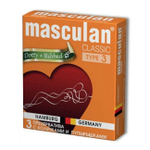 Презервативы Masculan тип 3 (с колечками и пупырышками , 3 шт )