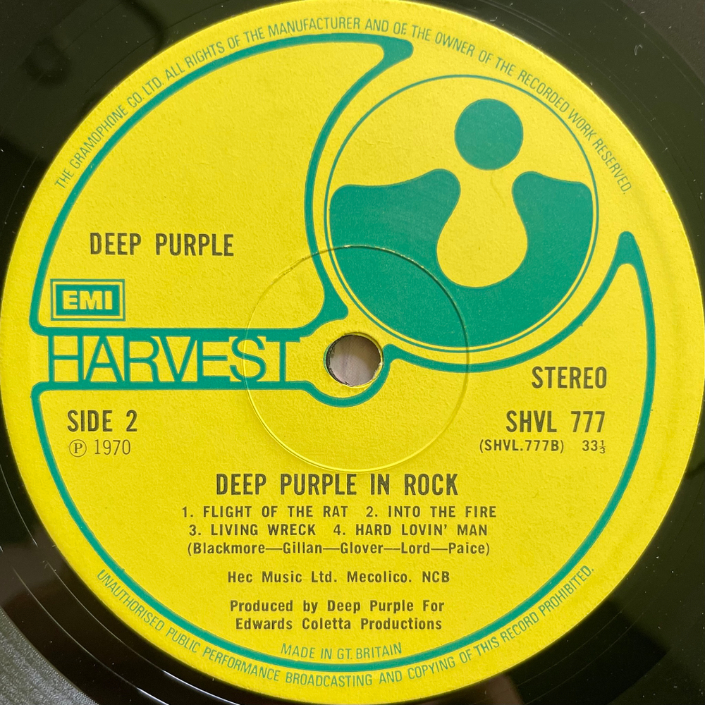 Deep Purple - In Rock (Англия 1971г.) 2nd press