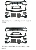 Обвес для Mercedes-Benz CLE C236 CLE53 AMG 2023+ Мерседес бампер в сборе Диффузор Спойлер