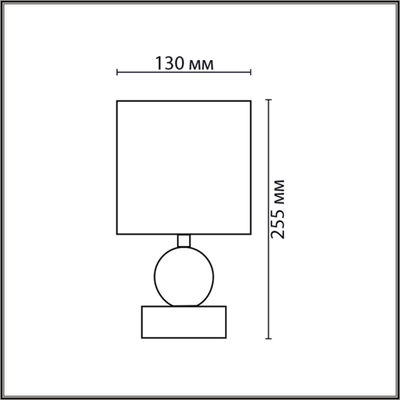 8180/1T MODERNI LN26 501 светло-серый, керамика/текстиль Настольная лампа E14 1*40W 220V LALANA