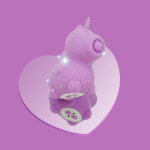 Фиолетовый клиторальный стимулятор 11см с функцией пульсации Unihorn Karma Lilac UNIKL