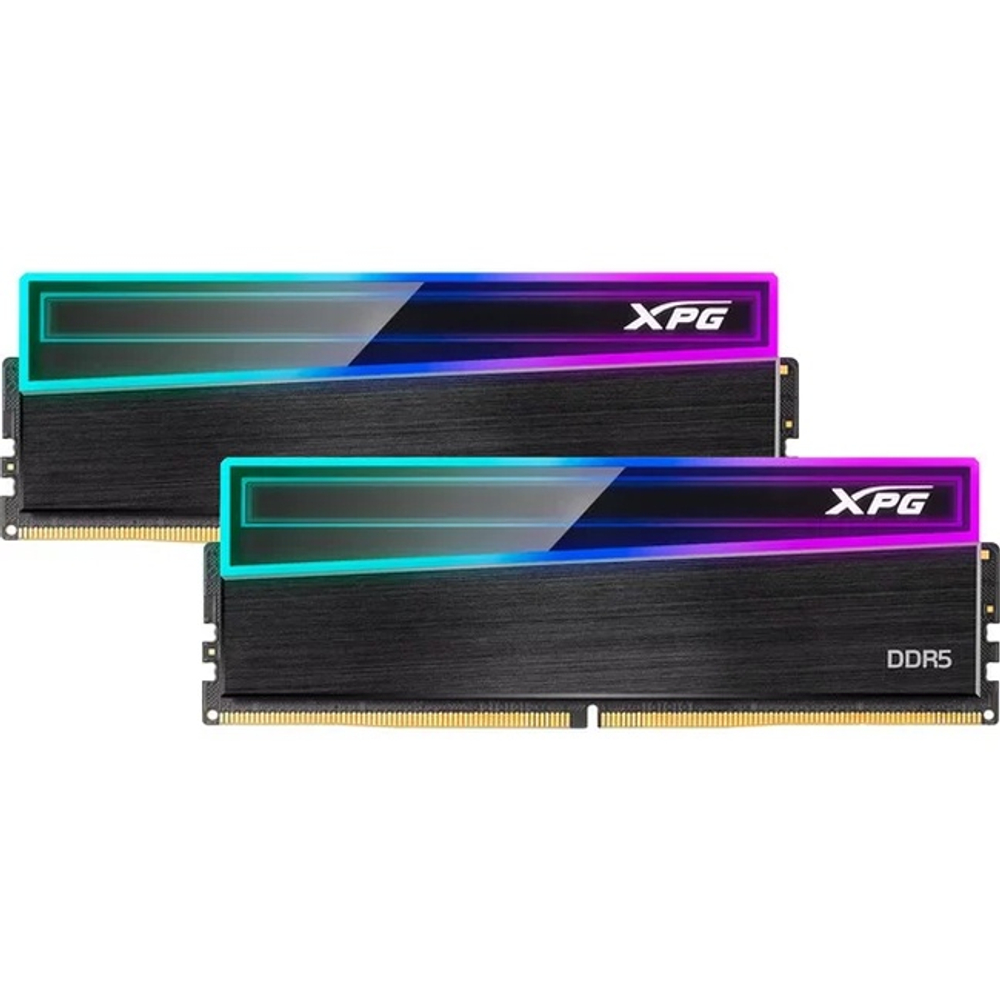 Оперативная память DIMM DDR5 32Gb, 5600Mhz, 2x16Gb, ADATA XPG Novakey RGB Black (AX5U5600C4616G-DCNKRBK)