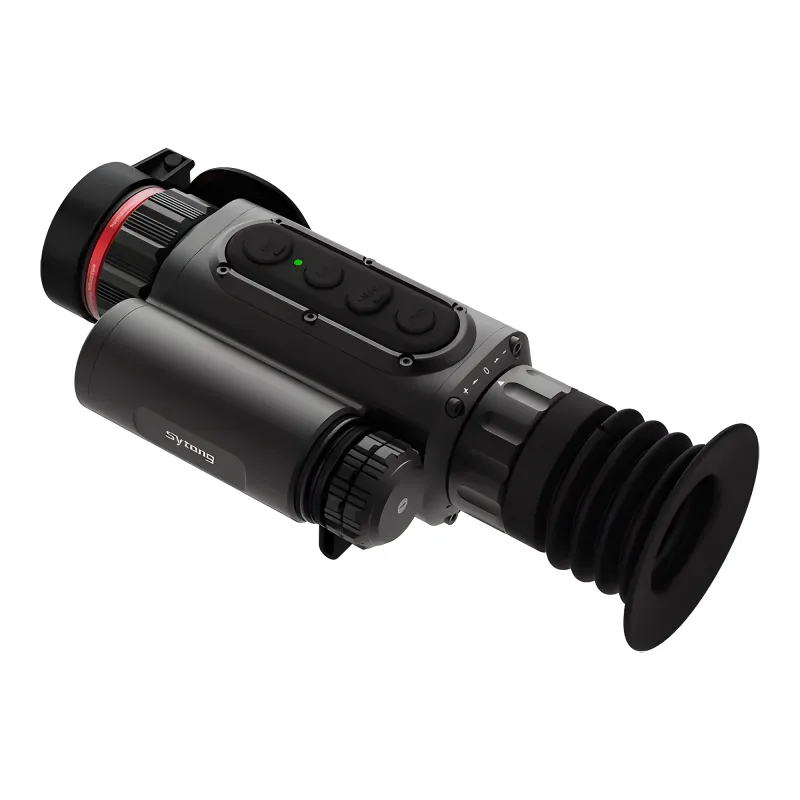 Тепловизионный прицел Sytong LM02-19 / Сайтонг ЛМ02 19 - вид сзади в три четверти, окуляр с наглазником