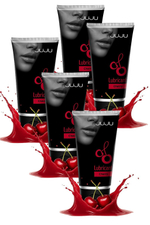 Сет съедобных лубрикантов JUJU Вишня, 5х50ml 752JU