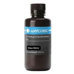 Фотография — Фотополимер Anycubic Basic, полупрозрачный зеленый (0,5 кг)