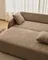 Трехместный диван-кровать Laira из бежевой синели, 218 см