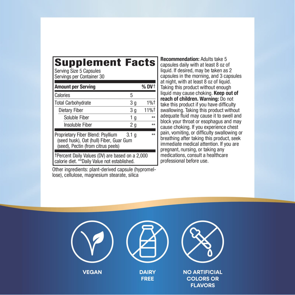 Nature's Way, Fiber Fusion™ Daily, 150 веганских капсул