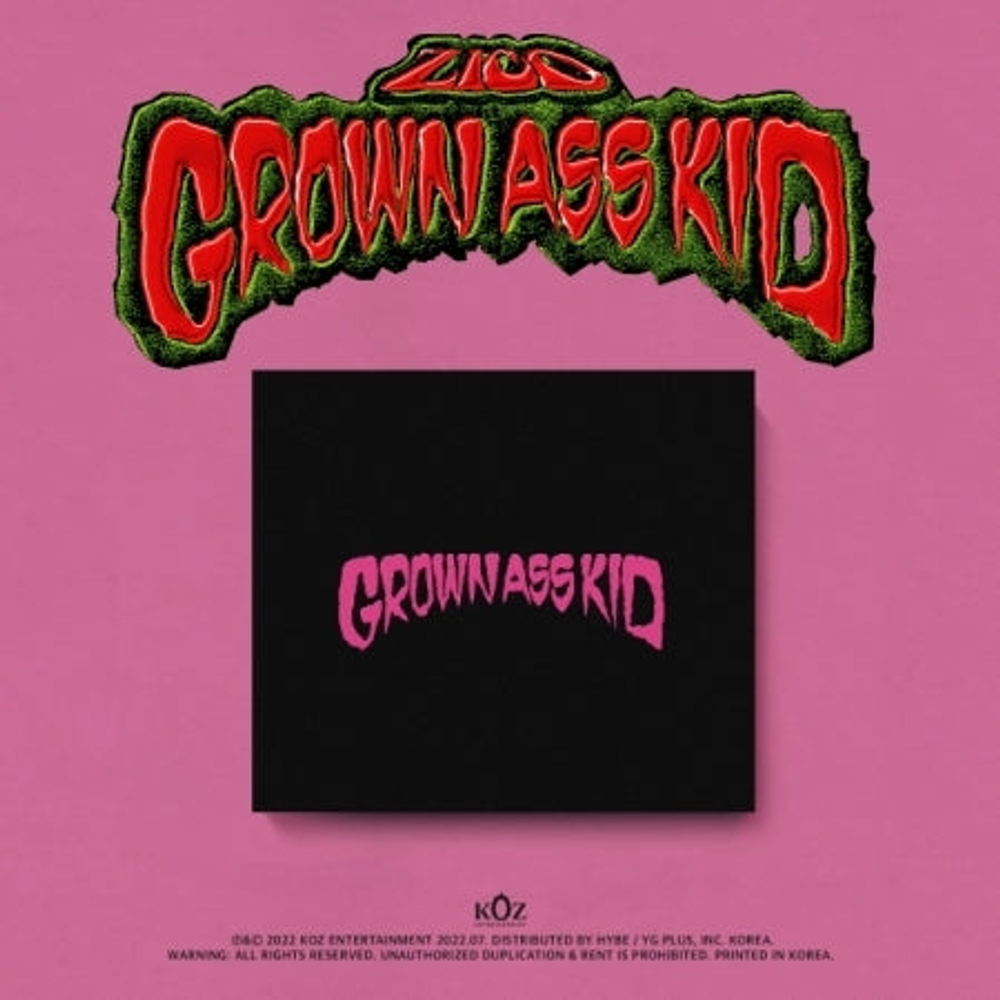 Альбом ZICO - GROWN ASS KID 4th Mini Album JEWEL CASE Version