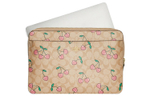 COACH Coated Canvas Clutch Laptop Bag Large Women"s Light Khaki