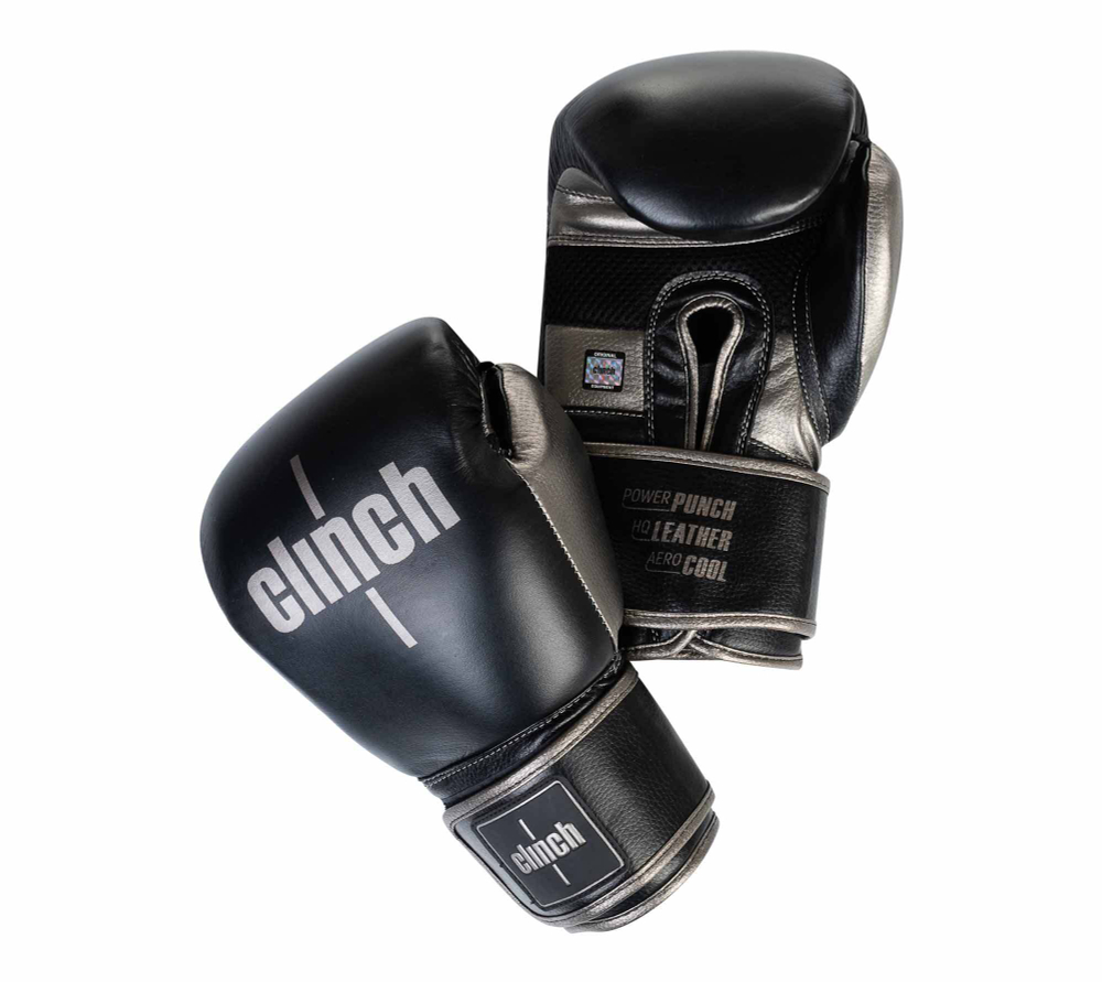 Перчатки боксерские Clinch Prime 2.0 черно-бронзовые C152
