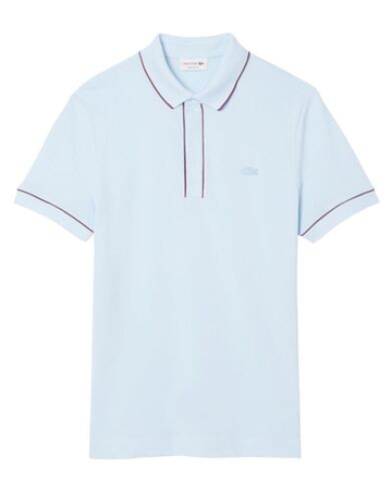 Мужское теннисное поло Lacoste Paris Stretch Piqué Regular Fit - небесный