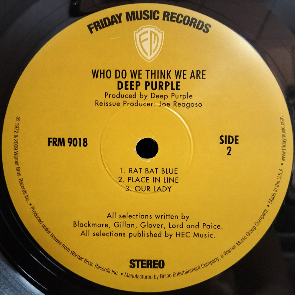 Deep Purple / Who Do We Think We Are (LP)