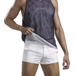 Бело-синяя двусторонняя мужская майка Fit Tank-top (Размер: XL) (Цвет: разноцветный)