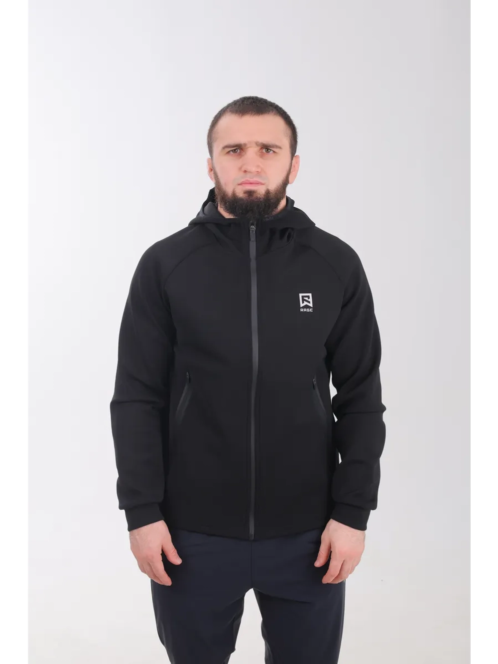 Мастерка с капюшоном Rage black атр.: HY26461