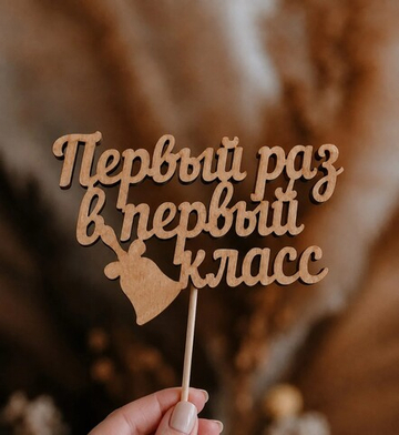 Топпер "Первый раз в первый класс"