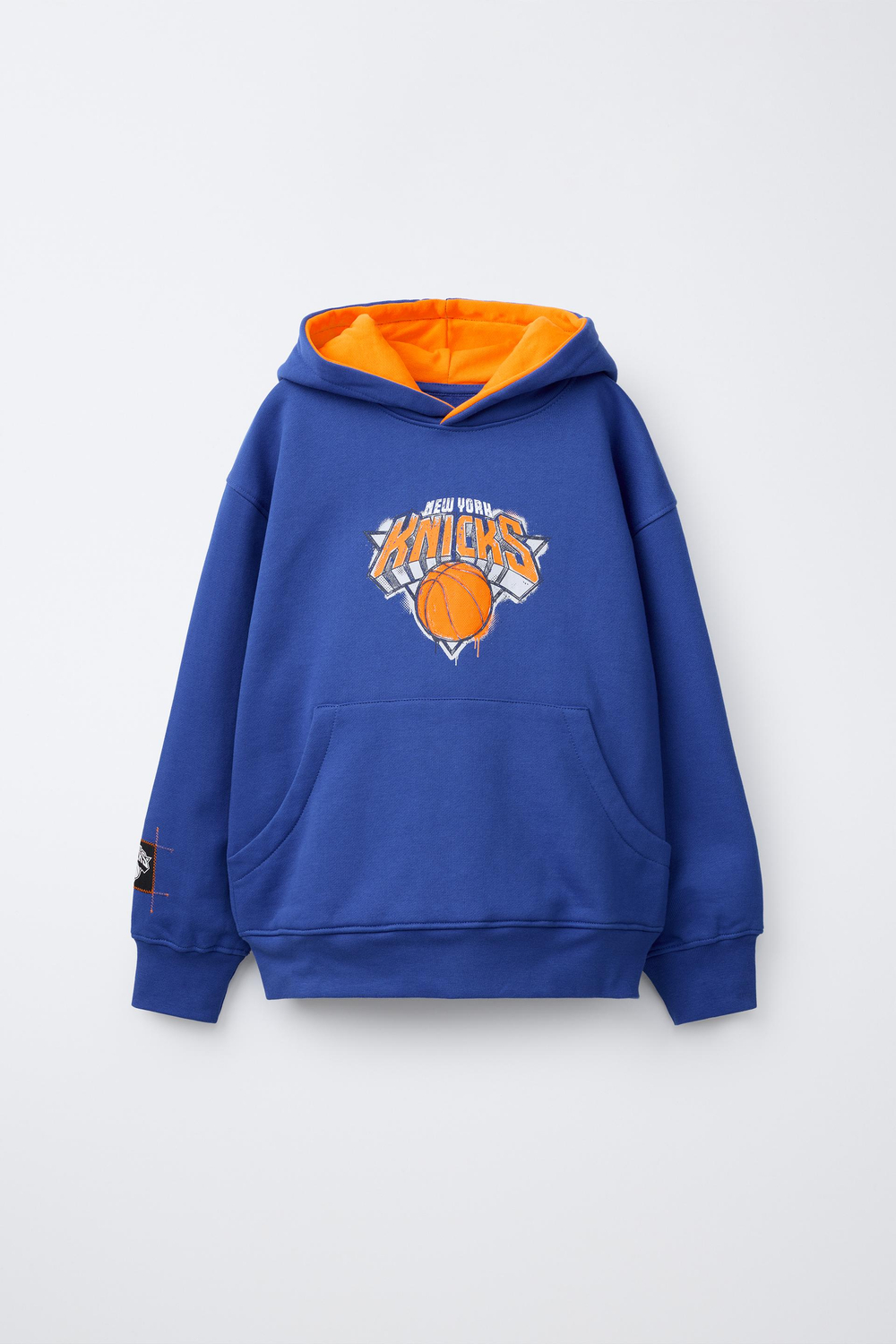 ZARA ХУДИ С ПРИНТОМ NBA — NEW YORK KNICKS, СИНИЙ