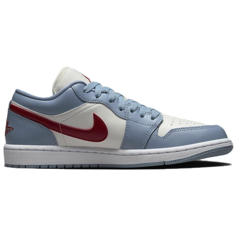 Jordan 1 Low Blue Whisper Dune Red Women's
