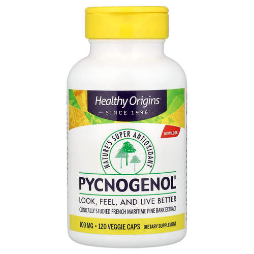 Healthy Origins, Pycnogenol®, 100 мг, 120 растительных капсул
