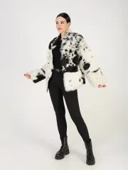 Дубленка зимняя шуба натуральная короткая
