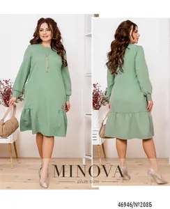 Платье 208Б-оливка Minova