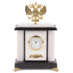 Часы "Герб" мрамор 165х75х250 1850 гр. R120152