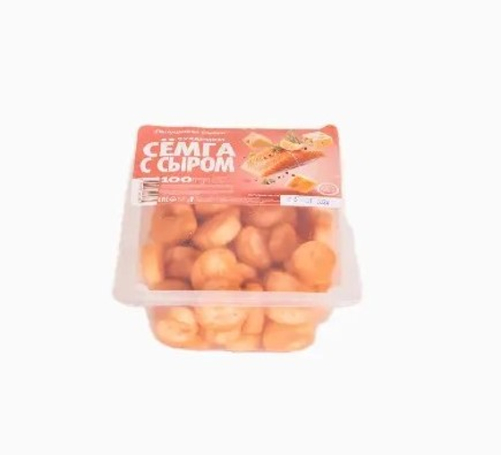 Сухарики Семга с сыром 100гр*30шт