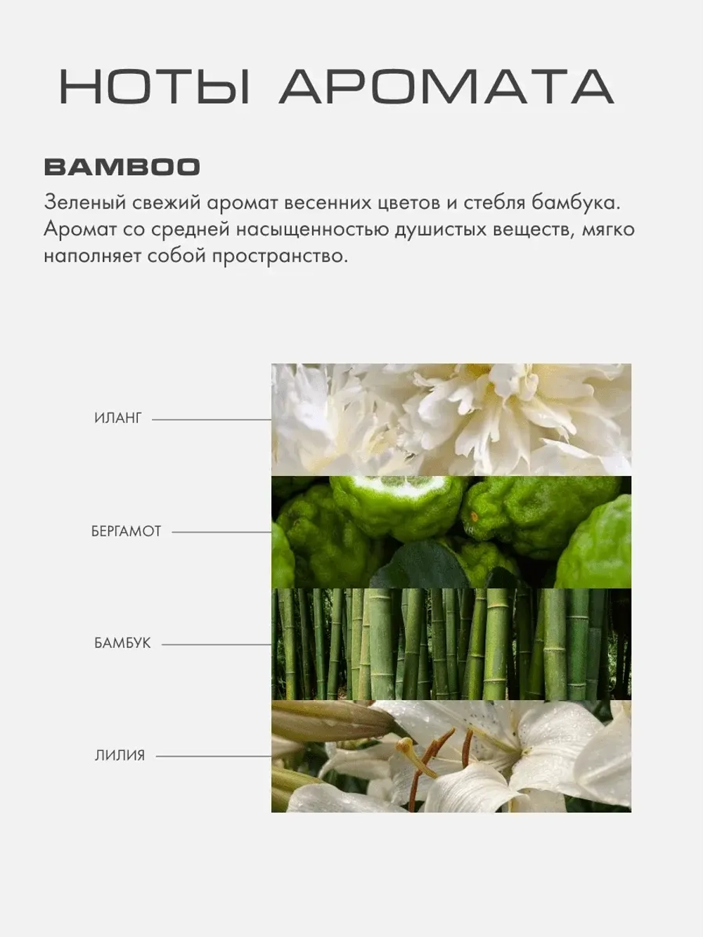 Свеча БАМБУК (BAMBOO)
