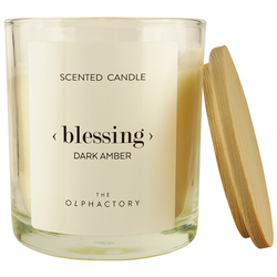 Свеча ароматическая the olphactory, blessing, dark amber, 40 ч