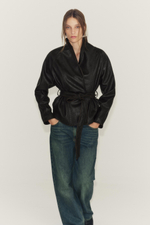 КУРТКА ИЗ ИСКУССТВЕННОЙ КОЖИ С ПОЯСОМ — ZW COLLECTION — ZARA
