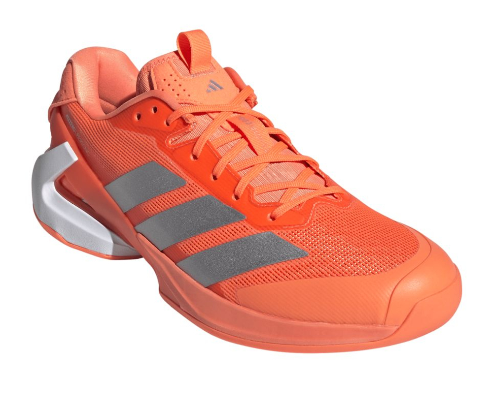 Мужские кроссовки теннисные Adidas Adizero Ubersonic 5 M - lucid orange/silver metallic/core black