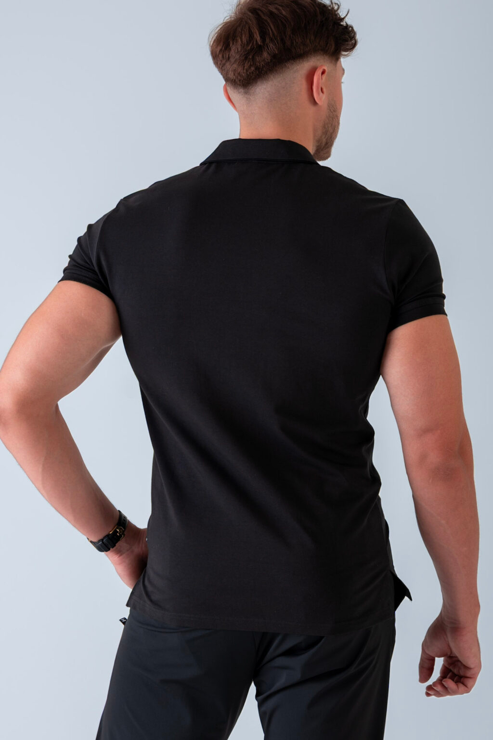 Поло Mike x NEBBIA Muscle Fit White Polo Shirt 157 Черное