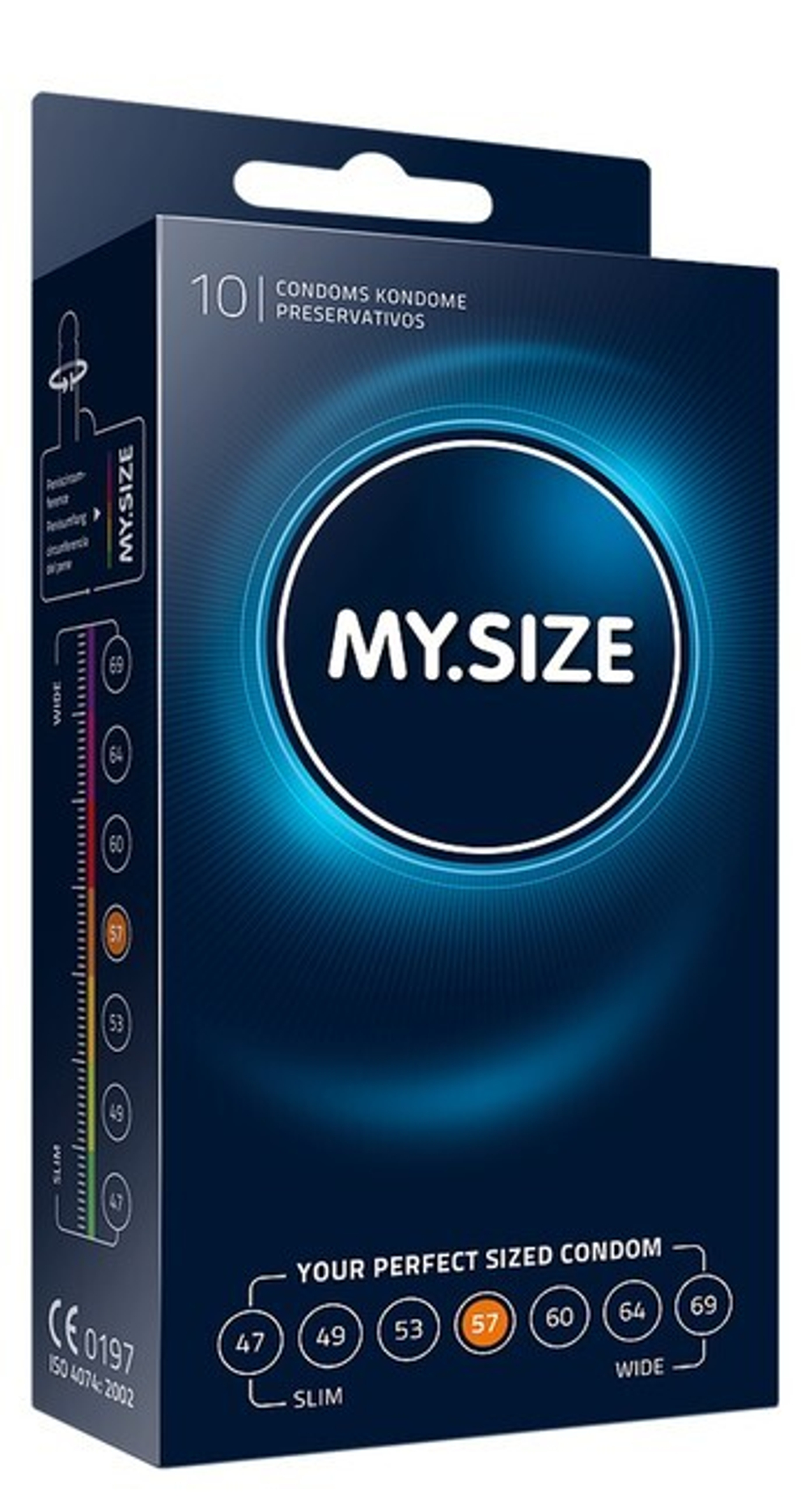 Презервативы My.Size 57 №10 (Цвет: прозрачный)