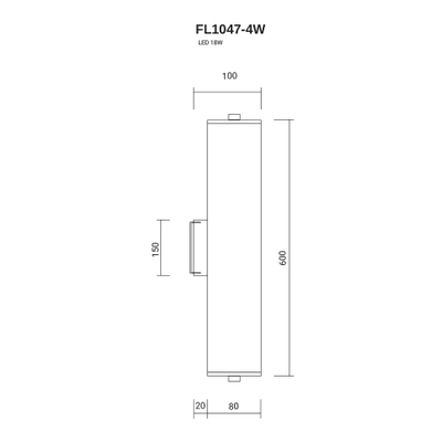 Бра Charme FL1047-4W, LED