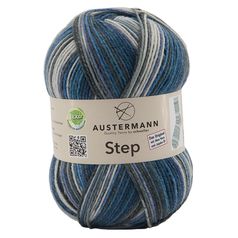 Пряжа Austermann (Аустерманн) Step / уп.5 мот. по 100 г, 420м, джинс 1 Пряжа Austermann (Аустерманн) Step / уп.5 мот. по 100 г, 420м, джинс 1
