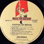 Anthrax ‎– Fistful Of Metal (Франция 1984г.)