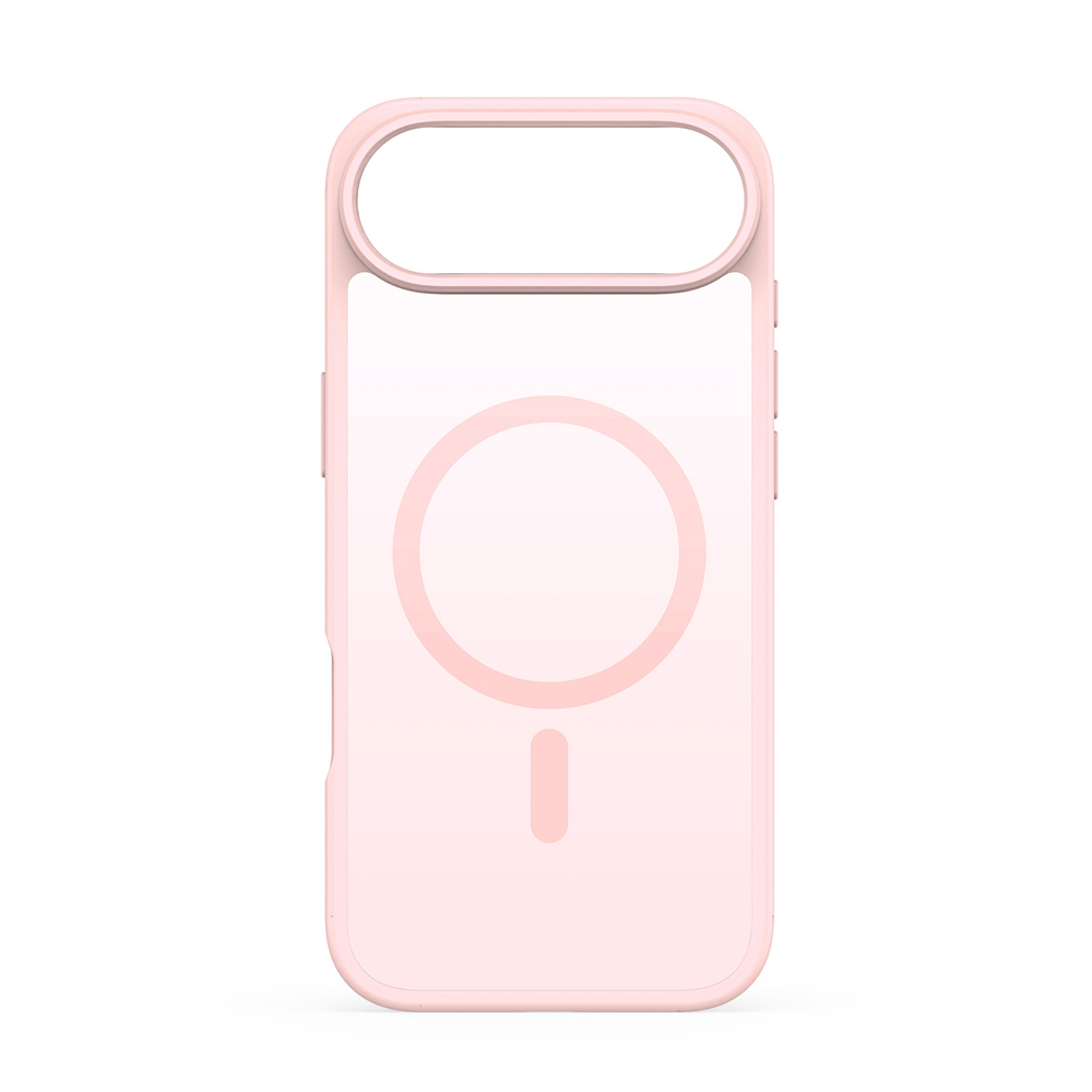 Матовый противоударный чехол светло-розового цвета с MagSafe для iPhone Air, серия Yind Series от Dux Ducis
