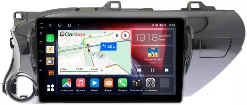Магнитола для Toyota Hilux 8 2015-2023+ - Canbox 1056/1071 Qled, Android 10, Быстрая, SIM-слот